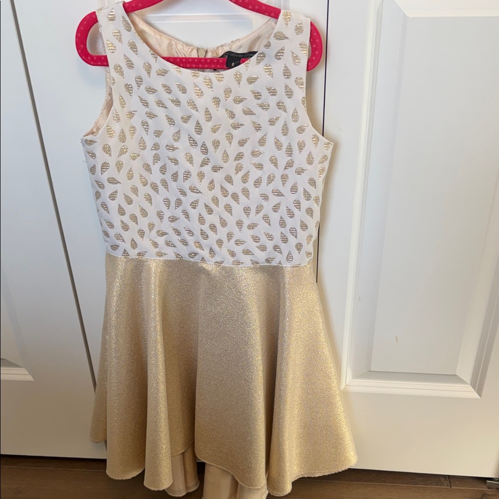 Girl’s Dress Metallic Gold Formal Dress